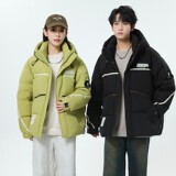 79009-特P258情侣加厚羽绒服港风休闲男装外套青年学生连帽大码，男装羽绒服，电商D310B