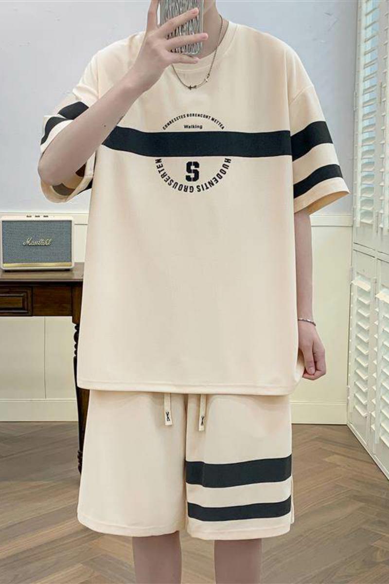 TZ23651-P42夏季短袖T恤男套装休闲两件套,男装T恤,电商D310B