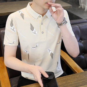 84001-P35 春秋新款短袖T恤男休闲打底衫 短袖衫男图片