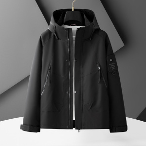 JK581-特P80外套男猎装夹克春秋款工装风潮牌速干多口袋机车服