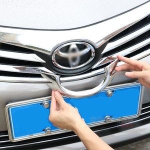 适用于14 15 16款卡罗拉车标亮片 亮条 前中网标志亮片装饰贴片