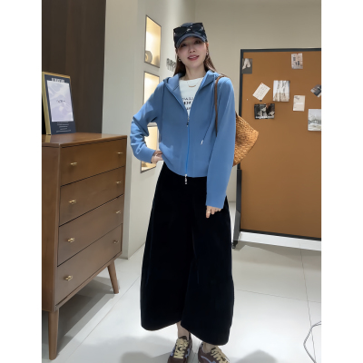 韩系慵懒卫衣阔腿裤两件套