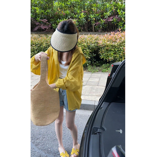 2025超火夏裝 兩件套 高腰顯瘦牛仔褲 一整套韓系慵懶風寬松連帽襯衫