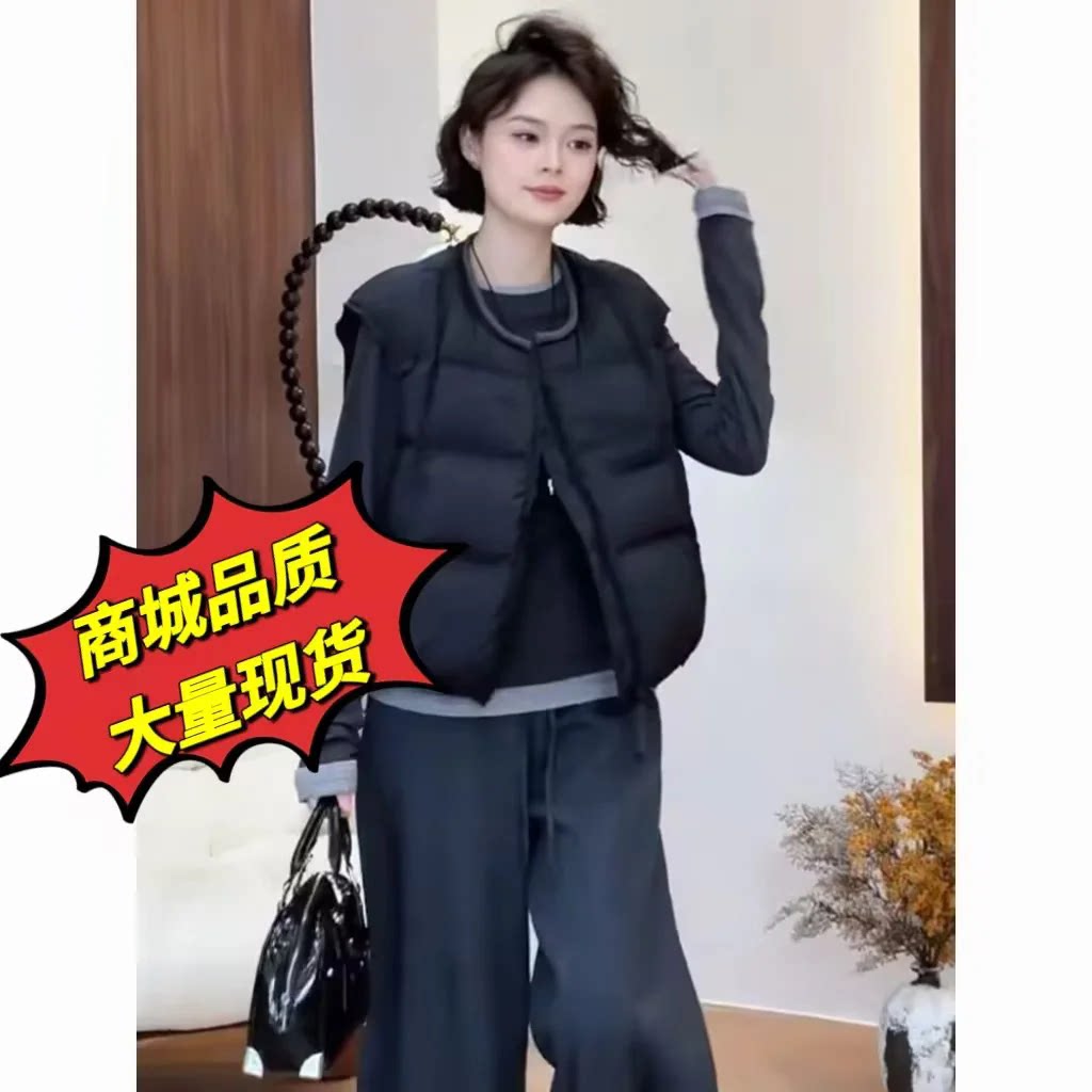 韩版云朵泡芙羽绒棉服马甲女20棉衣/棉服