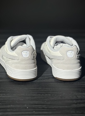 Puma彪马米白翻毛皮复古运动休闲鞋男系带低帮时尚潮流板鞋403145