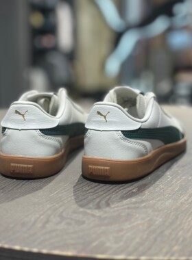 PUMA彪马男子低帮白绿清新舒适夏季经典低帮休闲运动板鞋389406