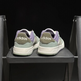 adidas阿迪达斯男子百搭运动休闲鞋翻毛皮迷雾绿板鞋JR8322
