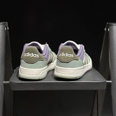 adidas阿迪达斯男子百搭运动休闲鞋翻毛皮迷雾绿板鞋JR8322