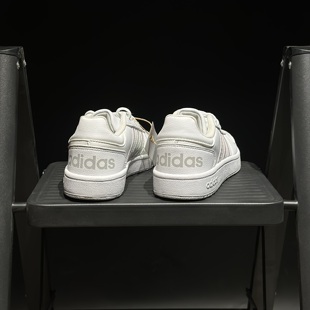 Adidas阿迪达斯小白鞋女款镭射银休闲运动板鞋透气百搭FW3535