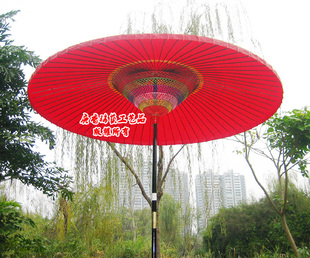 超大红色油纸伞 影楼婚纱照专用伞户外野立伞蘑菇遮阳伞 喜庆装饰