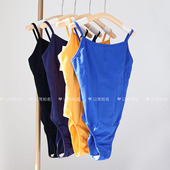 高跨艺考形体服舞蹈服芭蕾舞练功服成人女体操服吊带连体服基训服