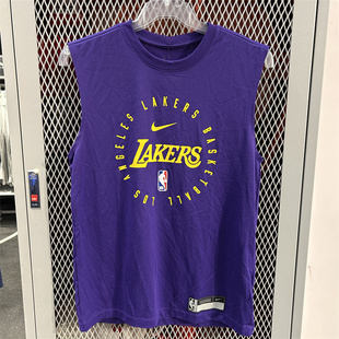 Nike耐克洛杉矶湖人队篮球训练T恤无袖 010 HF1964 504 背心HF7458