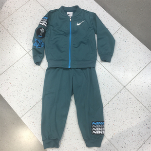 Nike耐克小童婴童套装外套长裤2件套速干薄款卡通潮流FJ6497-369