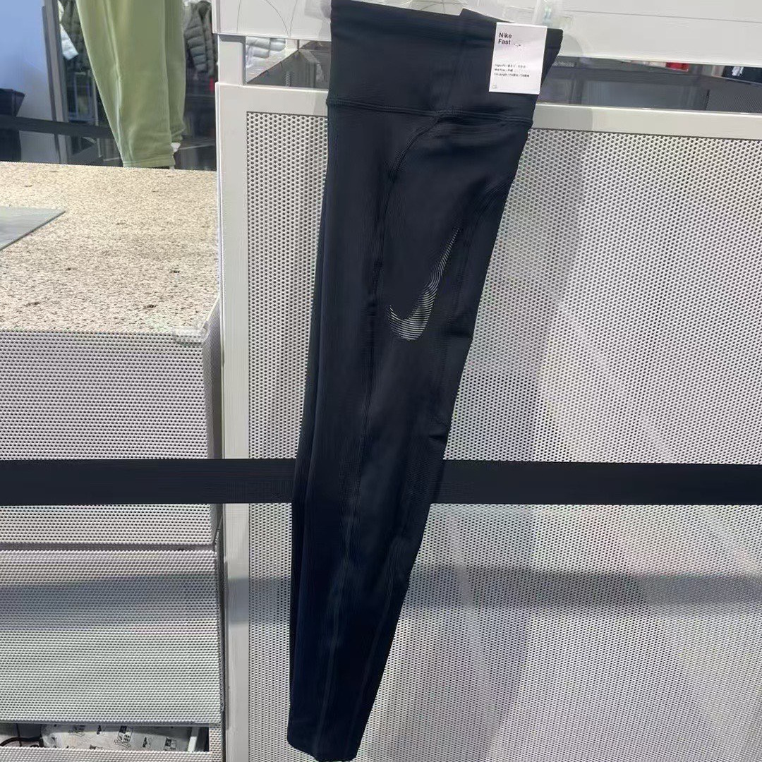 Nike耐克女子跑步长裤大勾速干高弹紧身提臀修身瑜伽潮FB4657-010