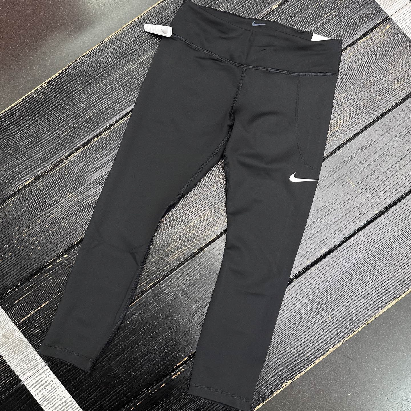 Nike耐克女子跑步紧身裤八分裤速干透气弹力修身有口袋BV0039-010