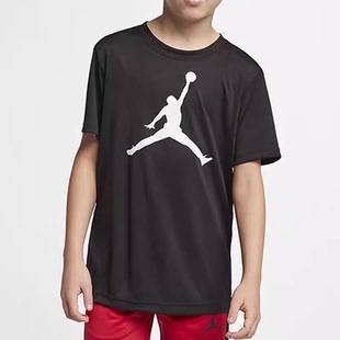 Nike耐克air Jordan飞人大童篮球短袖T恤速干排汗透气HA2543-023