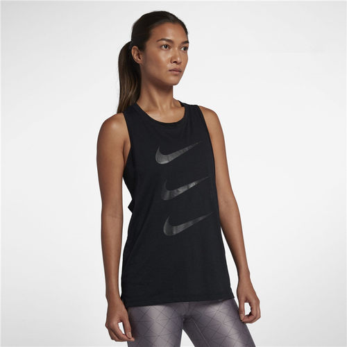Nike耐克女子三勾大勾跑步背心