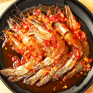 泰式甜辣虾即食生腌220g/罐无皮虾生腌虾去虾线网红零食冷吃海鲜