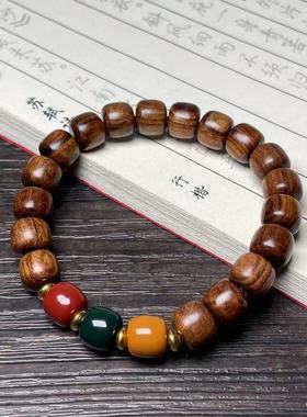 黑花梨手链三色男女士手串文玩佛珠念珠红木流行首饰木质饰品