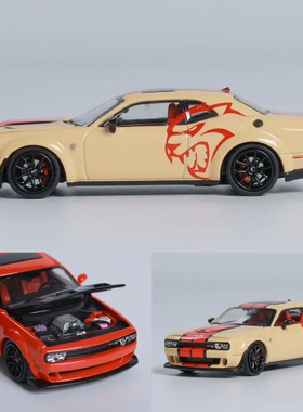 SH 1:64 道奇地狱猫Dodge SRT Hellcat可开前盖 合金汽车模型收藏