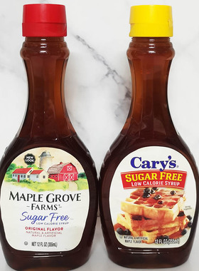 低卡美国无添加白砂糖糖浆Cary's SugarFree奶茶断食a级烘焙枫树