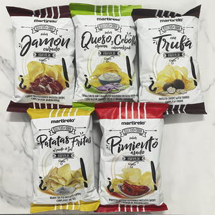 进口Martirelo麦缇洛薯片烤肉松露味奶酪洋葱味Salt Potato Chips