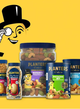 美国绅士花生扁桃仁腰果榛子山核桃什锦坚果Planters Mixed Nuts