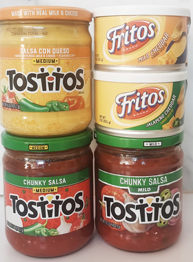 Tostitos Chunky Salsa多氏莎莎奶酪酱Fritos福瑞托Cheddar玉米片