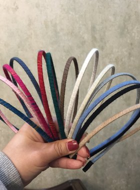 原创手工甜美毛线缠绕洗脸发饰品