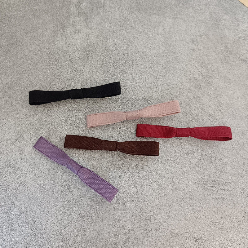 原创碎发卡子囡豆儿织带边夹简约