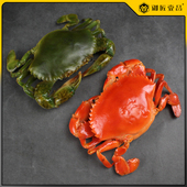 仿真青蟹模型假菜仿真食品海鲜模型大闸蟹螃蟹模具仿真大红膏蟹