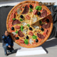 仿真披萨模型放大版 玻璃钢雕塑模型西餐披萨饼摆放厂家定制pizza