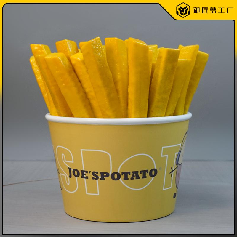 仿真薯条雕塑炸薯模型橱窗摆件