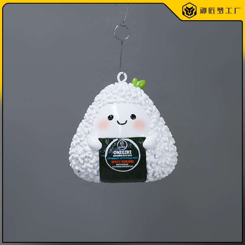 可爱卡通饭团寿司店美陈雕塑