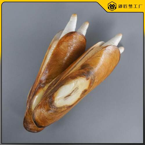 大型玻璃钢雕塑仿真海鲜蛏子模型门头装饰海鲜店摆件贝壳美陈道具