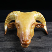 仿真羊头模型羊牛用品大型门头装 饰食物假菜模型定做厂家直销