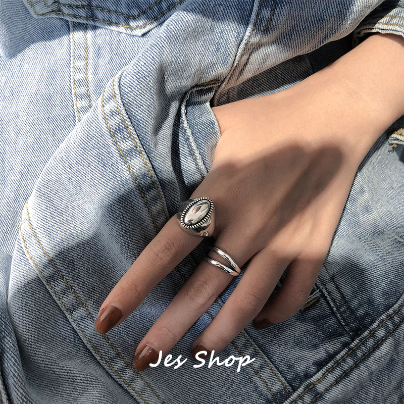 JesShop女欧美复古冷淡风戒指