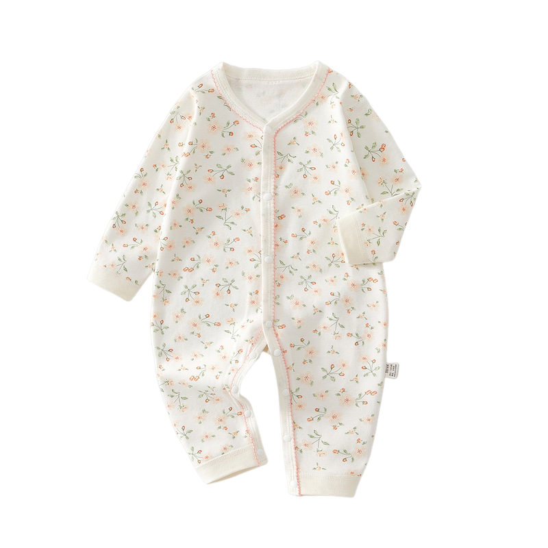 欧美女宝宝连体衣纯棉春秋季婴幼儿衣服公主洋气秋衣爬服婴儿秋装