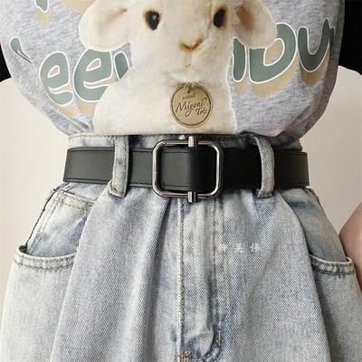 男女款免打孔牛仔裤皮带