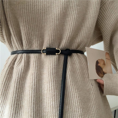 无孔打结小皮带腰带收腰配衣服~