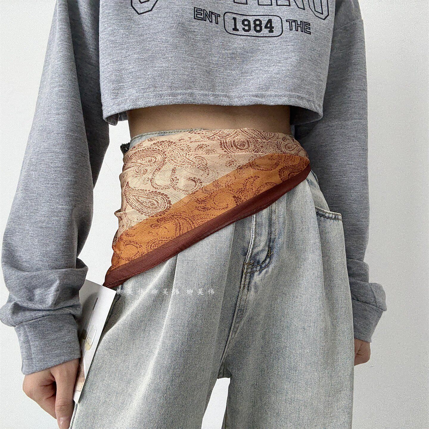 柳吴伟复古腰果花丝巾腰带女款系腰腰间配饰三角巾牛仔裤皮带屁帘,服饰配件/皮带/帽子/围巾,腰带/皮带/腰链,淘宝优惠券,粉丝福利购,淘宝优惠卷