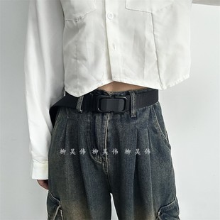 男士帆布腰带户外休闲百搭皮带女款配牛仔裤学生军训战术尼龙编织