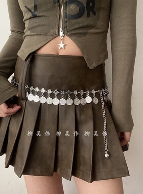 金属吊坠高级感腰链