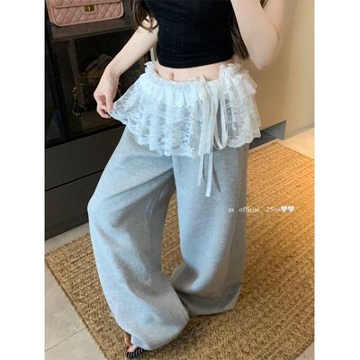 设计蕾丝花边屁帘半身裙女2025新款夏季外搭叠穿打底裙小个子短裙