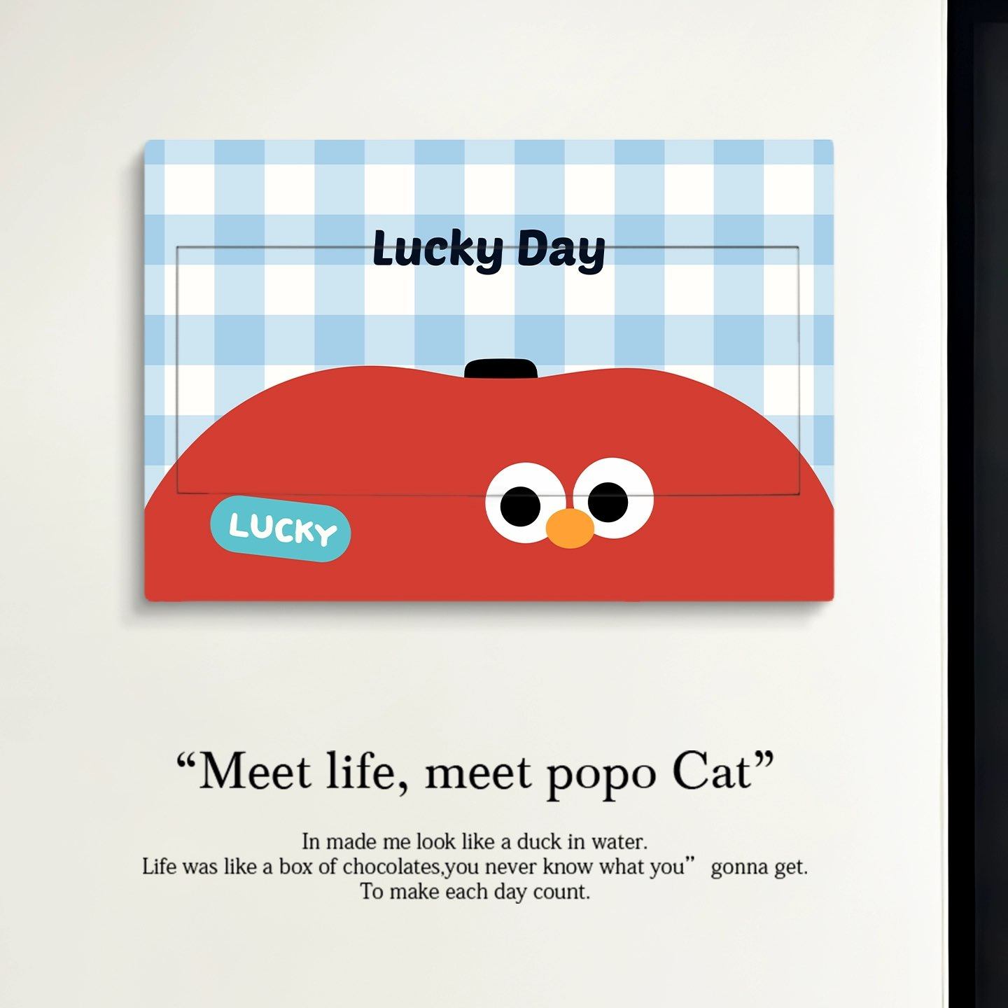 格纹苹果电表箱装饰画电表箱贴纸免打孔自粘式贴画电闸箱装饰遮挡,家居饰品,电表箱装饰画,淘宝优惠券,粉丝福利购,淘宝优惠卷