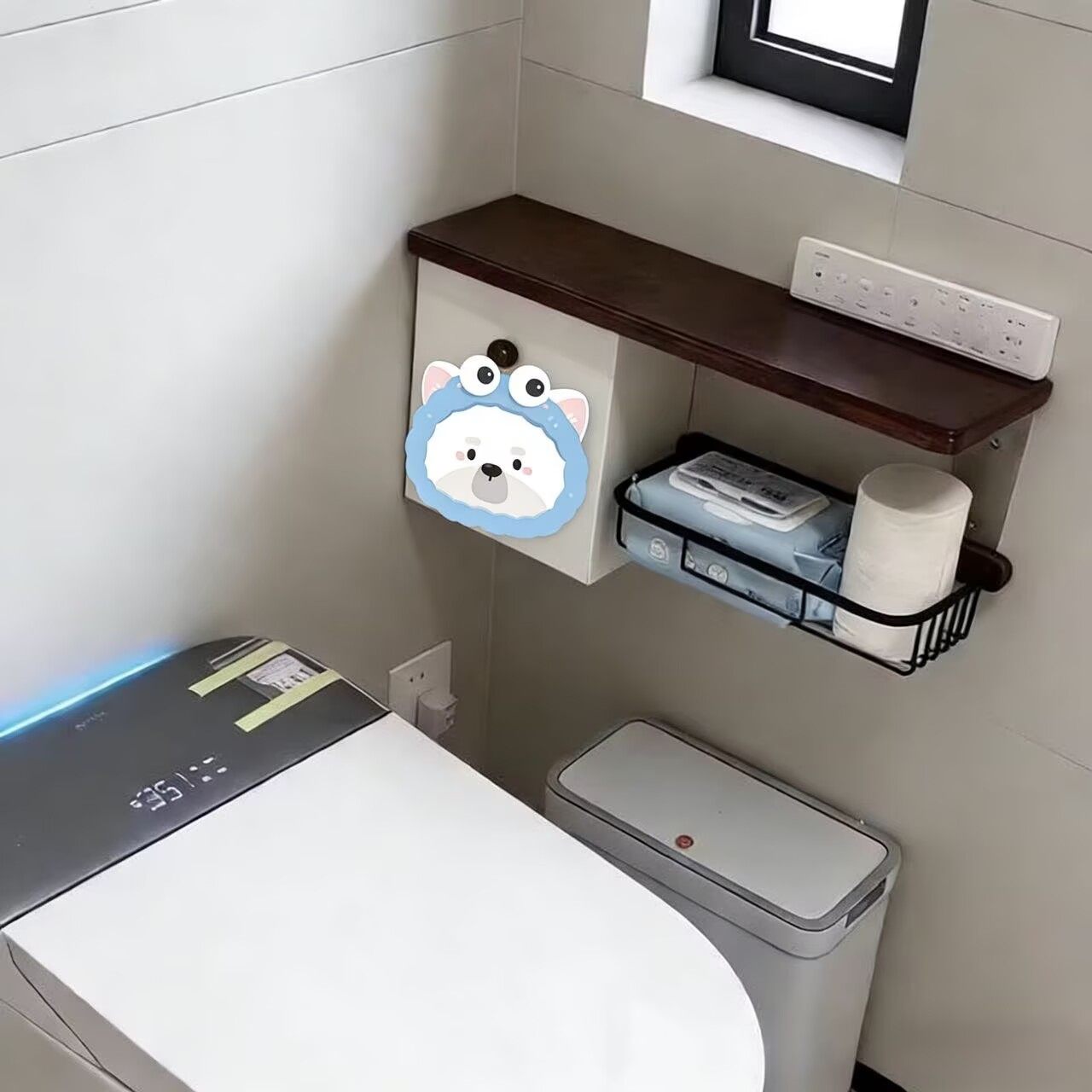 中古风卫生间置物架纸巾盒厕纸盒卫生巾收纳盒厕所夹缝墙面厕纸盒,家庭/个人清洁工具,浴室角架/置物架,淘宝优惠券,粉丝福利购,淘宝优惠卷