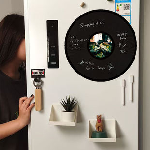 Jay周杰伦黑胶唱片冰箱贴留言板叶惠美复古经典装饰备忘录记事板