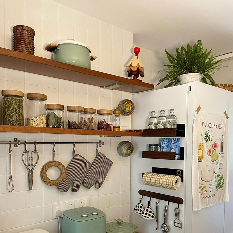 S304不锈钢厨房置物架免打孔收纳