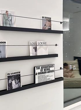 北欧风客厅一字隔板置物架电视柜