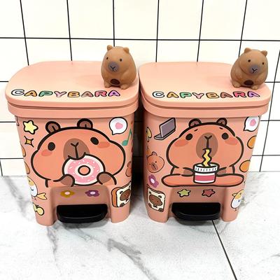 卡皮巴拉卡通垃圾桶家用2025新款